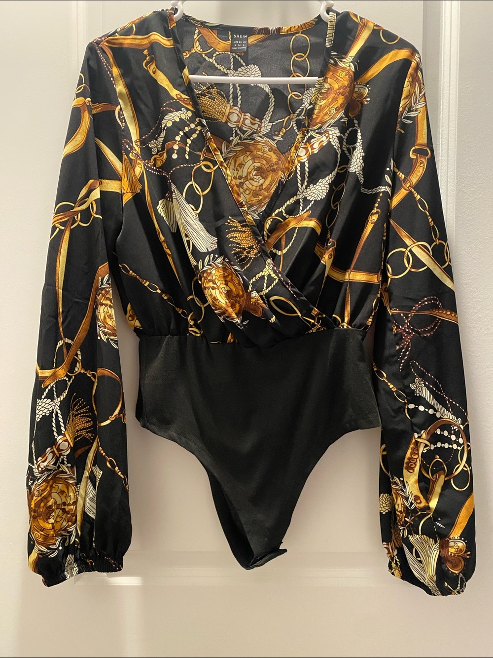 New With Tag SHEIN Black Bodysuit Size S
